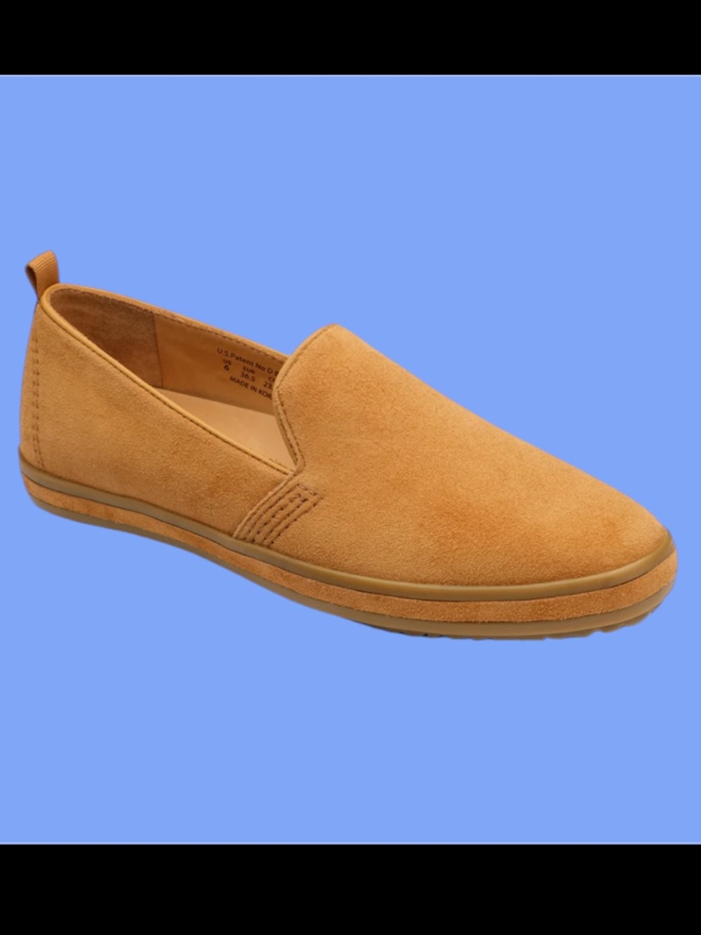 BILL BLASS suede slip ons- nubuck
